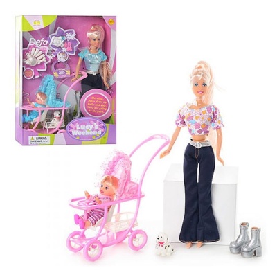 Кукла с коляской Defa Lucy 20958